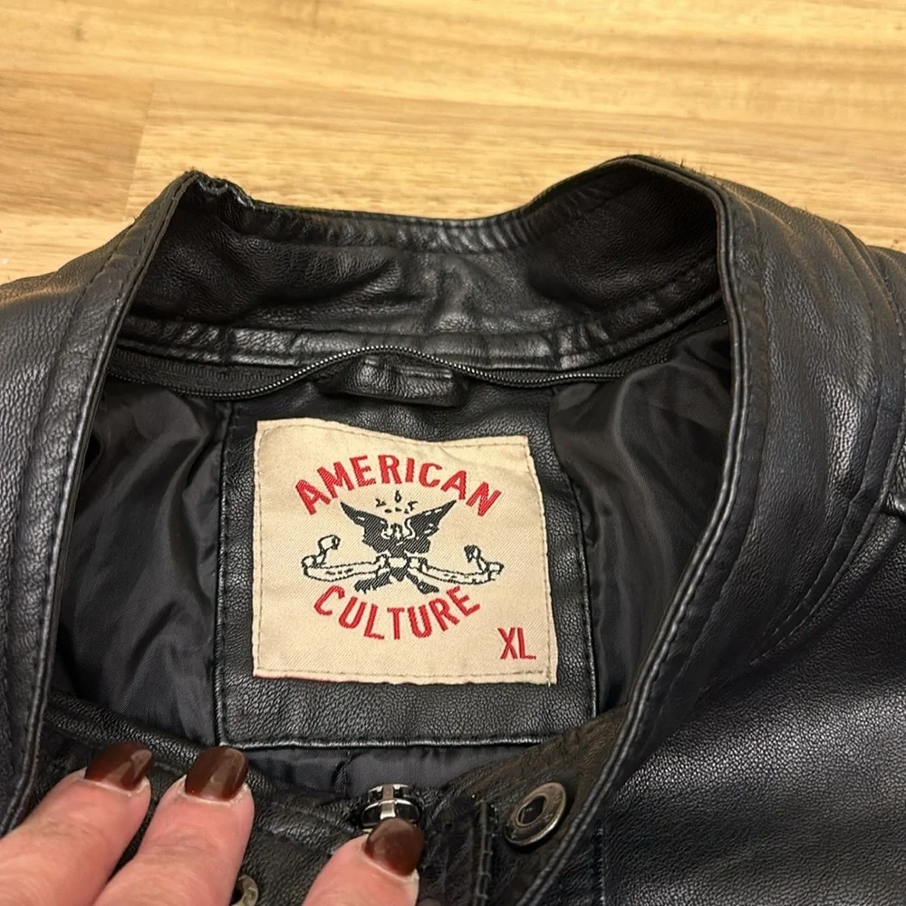 AMERICAN CULTURE faux leather jacket